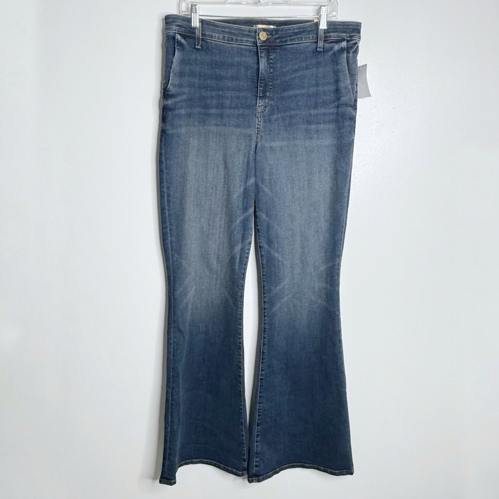 NWT Kut From The Kloth Ana High Rise Super Flare Jeans Pioneer‎ Size 16